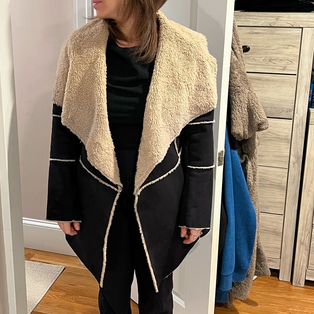 Love Tree Faux Shearling Jacket